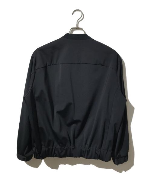 THE PERMANENT EYE（ザ パーマネント アイ）THE PERMANENT EYE (ザ パーマネント アイ) Washable High Function Jersey Snap Cardigan ブラック サイズ:44の古着・服飾アイテム