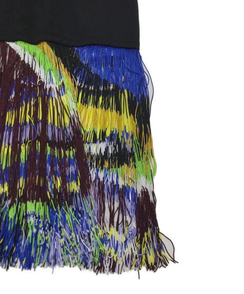 Emilio Pucci（エミリオ プッチ）Emilio Pucci (エミリオ プッチ) フリンジニットドレス ブラック サイズ:Mの古着・服飾アイテム