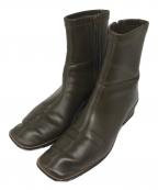 TODAYFULトゥデイフル）の古着「スクエアトゥブーツ」｜ブラウン