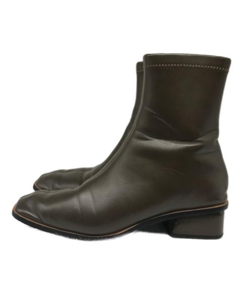 TODAYFUL（トゥデイフル）TODAYFUL (トゥデイフル) スクエアトゥブーツ ブラウン サイズ:37の古着・服飾アイテム