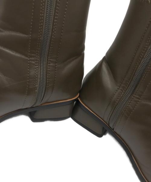 TODAYFUL（トゥデイフル）TODAYFUL (トゥデイフル) スクエアトゥブーツ ブラウン サイズ:37の古着・服飾アイテム