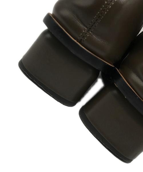 TODAYFUL（トゥデイフル）TODAYFUL (トゥデイフル) スクエアトゥブーツ ブラウン サイズ:37の古着・服飾アイテム