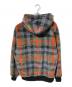 DANKE SCHON (ダンケ シェーン) チェック柄エコファーブルゾン グレー×オレンジ サイズ:Free：6000円