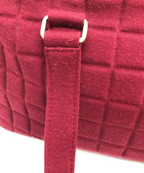 CHANEL（シャネル）CHANEL (シャネル) CHOCOLATEBAR JERSEY CC BOSTONBAG ワインレッドの古着・服飾アイテム