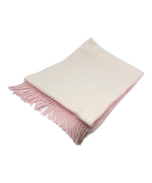 GUCCI（グッチ）GUCCI (グッチ) インターロッキングGウールカシミア スカーフ ピンクの古着・服飾アイテム