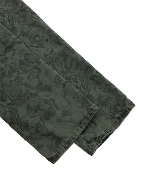 INCOTEX（インコテックス）INCOTEX (インコテックス) ボタニカルプリント製品染パンツ オリーブ サイズ:31の古着・服飾アイテム