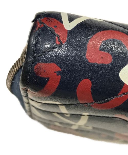 GUCCI（グッチ）GUCCI (グッチ) GGマーモント ゴーストプリント ラウンドファスナー ブルーの古着・服飾アイテム