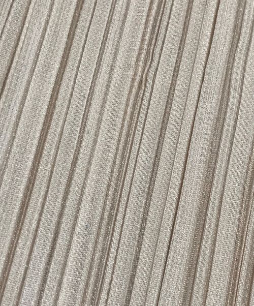 PLEATS PLEASE（プリーツプリーズ）PLEATS PLEASE (プリーツプリーズ) サイドジッププリーツワンピ ベージュ サイズ:3の古着・服飾アイテム