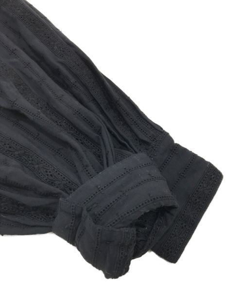 merlette（マーレット）merlette (マーレット) アイレットシャツ ブラック サイズ:XSの古着・服飾アイテム