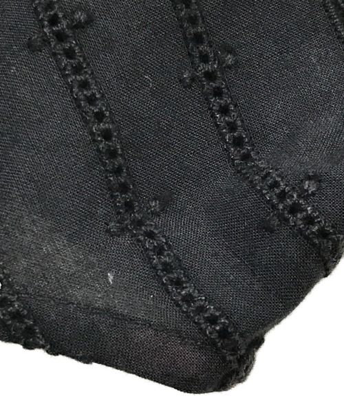 merlette（マーレット）merlette (マーレット) アイレットシャツ ブラック サイズ:XSの古着・服飾アイテム
