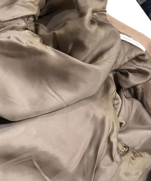 CASA FLINE（カーサフライン）CASA FLINE (カーサフライン) ロングウールコート ベージュ サイズ:FREEの古着・服飾アイテム