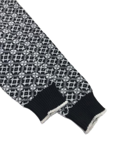 seven by seven（セブンバイセブン）seven by seven (セブンバイセブン) ノルディックセーター ホワイト×ブラック サイズ:Lの古着・服飾アイテム