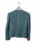 EMPORIO ARMANI (エンポリオアルマーニ) ウールブレンドノーカラージャケット ブルー×グリーン サイズ:S：5000円