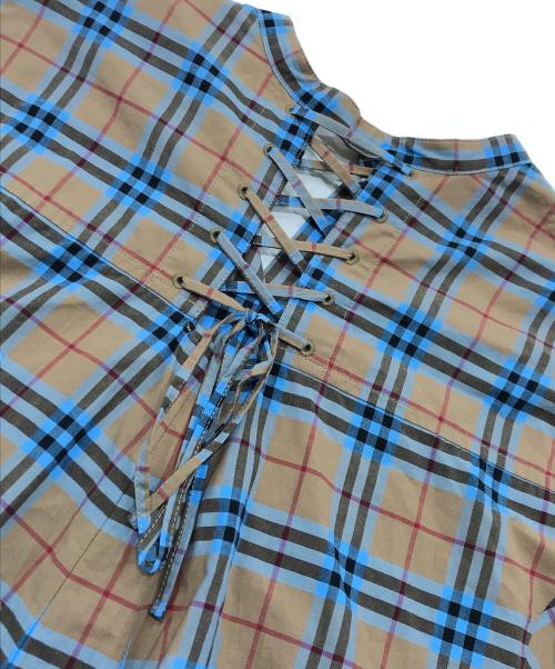 furfur（ファーファー）furfur (ファーファー) マドラスチェックワンピース ブラウン サイズ:ONE SIZEの古着・服飾アイテム