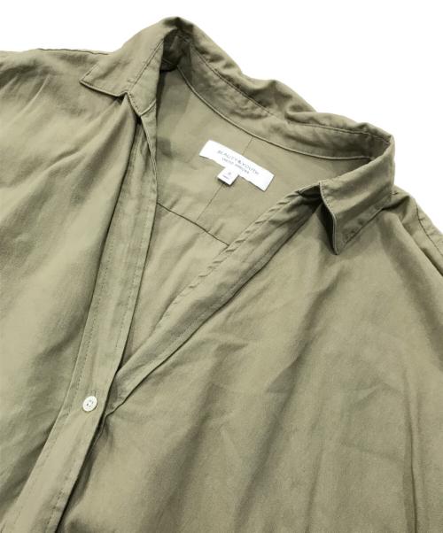 BEAUTY&YOUTH（ビューティーアンドユース）BEAUTY&YOUTH (ビューティーアンドユース) スキッパーネックドルマンスリーブベルトワンピース オリーブ サイズ:Sの古着・服飾アイテム