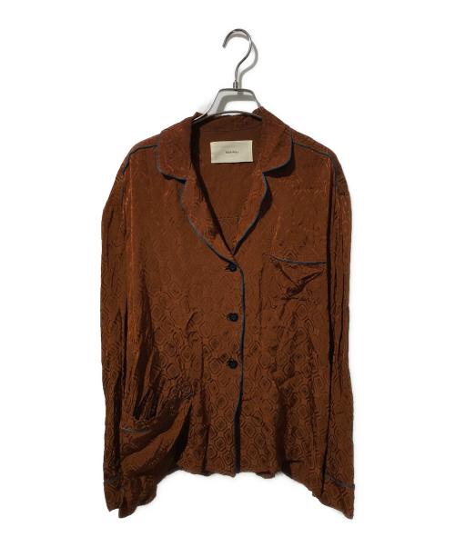 TODAYFUL（トゥデイフル）TODAYFUL (トゥデイフル) Satinjacquard Piping Shirts ブラウン サイズ:Fの古着・服飾アイテム