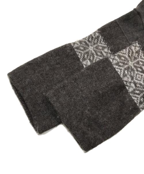 Y's（ワイズ）Y's (ワイズ) スリーブ切替タートルネックニット ブラウン サイズ:2の古着・服飾アイテム