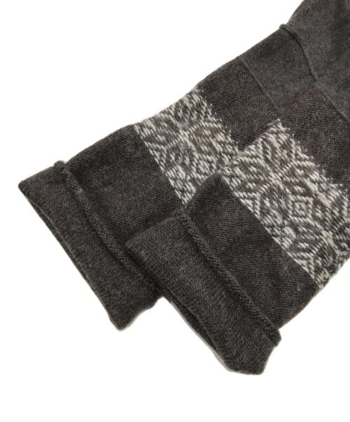 Y's（ワイズ）Y's (ワイズ) スリーブ切替タートルネックニット ブラウン サイズ:2の古着・服飾アイテム