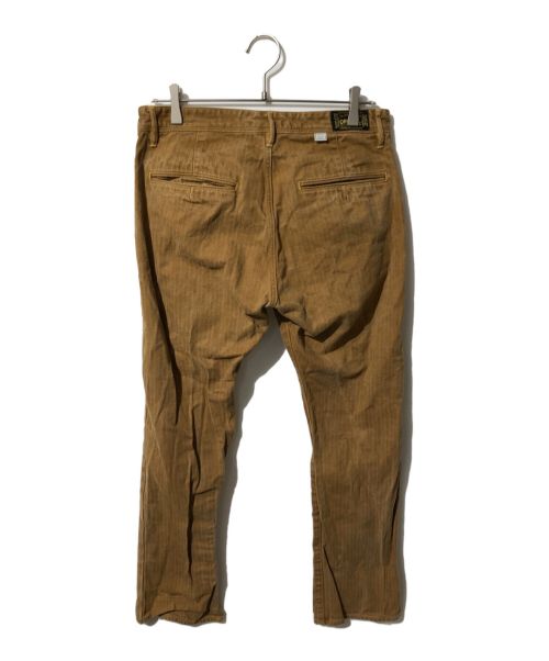 ORGUEIL（オルゲイユ）ORGUEIL (オルゲイユ) ERAL55 (エラル チンクアンタチンクエ) ヘリンボーンダックトラウザー/OR-1007 カーキ サイズ:31の古着・服飾アイテム