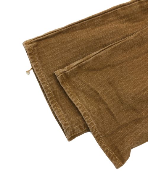 ORGUEIL（オルゲイユ）ORGUEIL (オルゲイユ) ERAL55 (エラル チンクアンタチンクエ) ヘリンボーンダックトラウザー/OR-1007 カーキ サイズ:31の古着・服飾アイテム