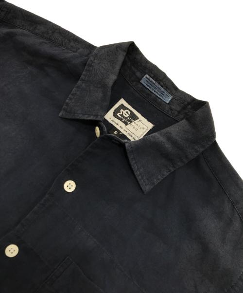 Engineered Garments（エンジニアド ガーメンツ）Engineered Garments (エンジニアードガーメンツ) 製品染め総柄開襟シャツ ネイビー サイズ:Ｓの古着・服飾アイテム