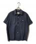 Engineered Garments（エンジニアードガーメンツ）の古着「製品染め総柄開襟シャツ」｜ネイビー