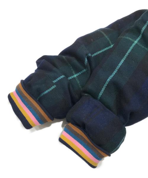 PAUL SMITH（ポールスミス）PAUL SMITH (ポールスミス) ブラックウォッチフーデッド ダウン ネイビー サイズ:Mの古着・服飾アイテム