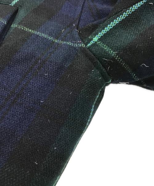 PAUL SMITH（ポールスミス）PAUL SMITH (ポールスミス) ブラックウォッチフーデッド ダウン ネイビー サイズ:Mの古着・服飾アイテム