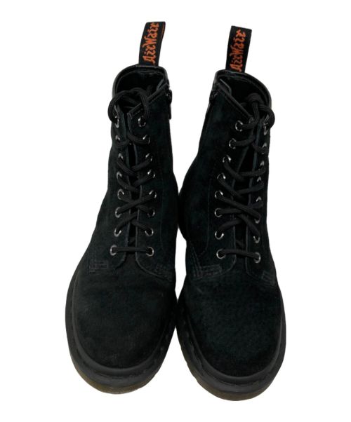 Dr.Martens（ドクターマーチン）Dr.Martens (ドクターマーチン) BEAMS (ビームス) サイドジップスエード8ホールブーツ ブラック サイズ:8の古着・服飾アイテム