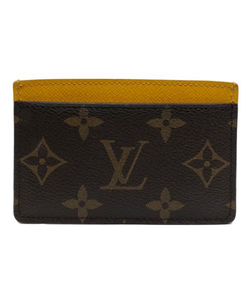LOUIS VUITTON（ルイ ヴィトン）LOUIS VUITTON (ルイ ヴィトン) ポルト カルト・サーンプル ミモザ イエロー×ブラウンの古着・服飾アイテム