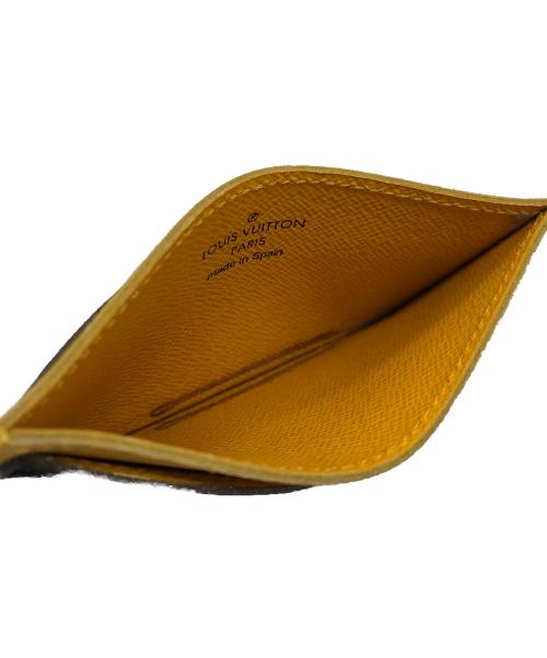 LOUIS VUITTON（ルイ ヴィトン）LOUIS VUITTON (ルイ ヴィトン) ポルト カルト・サーンプル ミモザ イエロー×ブラウンの古着・服飾アイテム