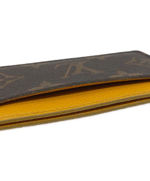 LOUIS VUITTON（ルイ ヴィトン）LOUIS VUITTON (ルイ ヴィトン) ポルト カルト・サーンプル ミモザ イエロー×ブラウンの古着・服飾アイテム