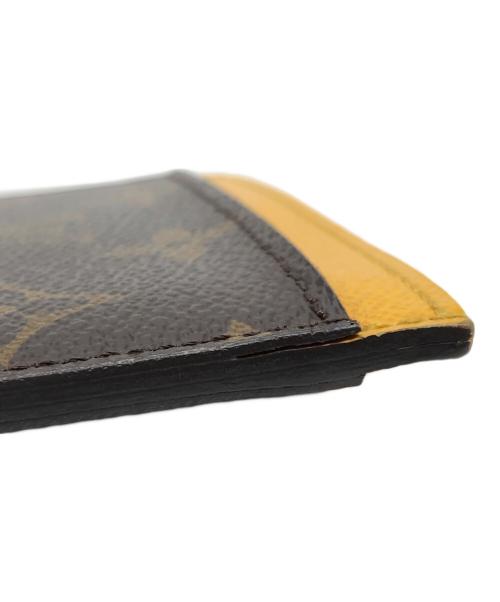 LOUIS VUITTON（ルイ ヴィトン）LOUIS VUITTON (ルイ ヴィトン) ポルト カルト・サーンプル ミモザ イエロー×ブラウンの古着・服飾アイテム