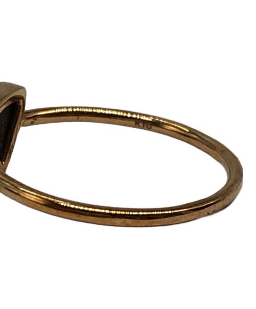 agete（アガット）agete (アガット) ストーンリング ゴールド サイズ:13号の古着・服飾アイテム