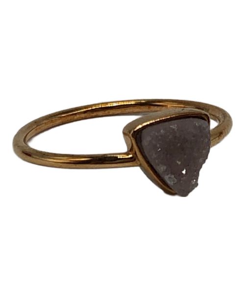 agete（アガット）agete (アガット) ストーンリング ゴールド サイズ:13号の古着・服飾アイテム