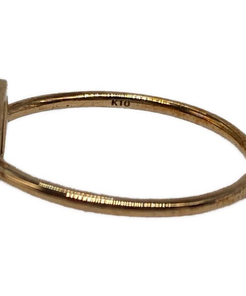 agete（アガット）agete (アガット) ストーンリング ゴールド サイズ:13号の古着・服飾アイテム