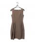 FOXEY NEWYORK（フォクシーニューヨーク）の古着「Dress Barron ノースリーブワンピース」｜ベージュ