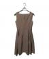 FOXEY NEWYORK (フォクシーニューヨーク) Dress Barron ノースリーブワンピース ベージュ サイズ:40：9000円