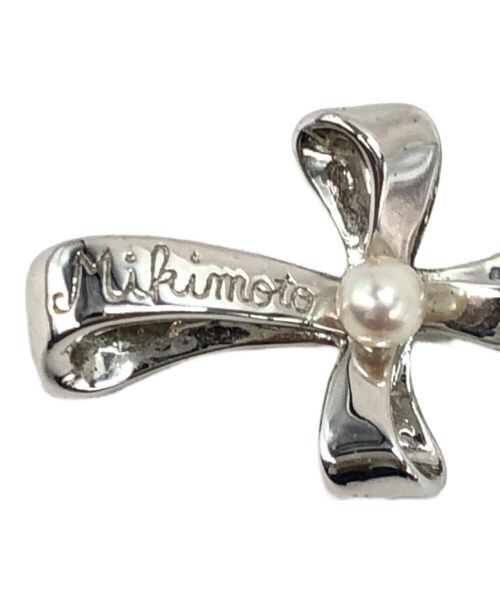 MIKIMOTO（ミキモト）MIKIMOTO (ミキモト) クロsyシルバーパールネックレス シルバーの古着・服飾アイテム