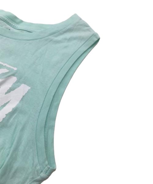 stussy（ステューシー）stussy (ステューシー) ワールドツアーロゴ タンクトップ グリーン サイズ:Sの古着・服飾アイテム