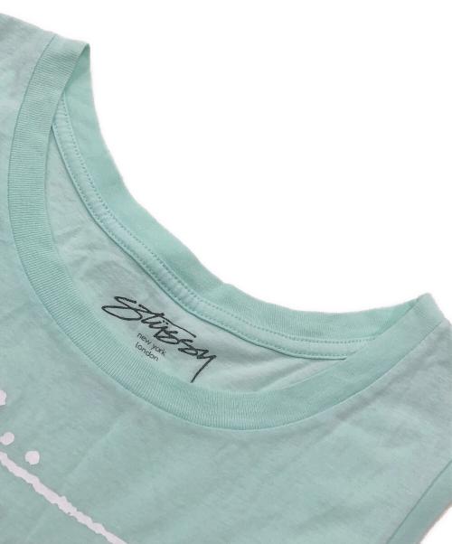stussy（ステューシー）stussy (ステューシー) ワールドツアーロゴ タンクトップ グリーン サイズ:Sの古着・服飾アイテム