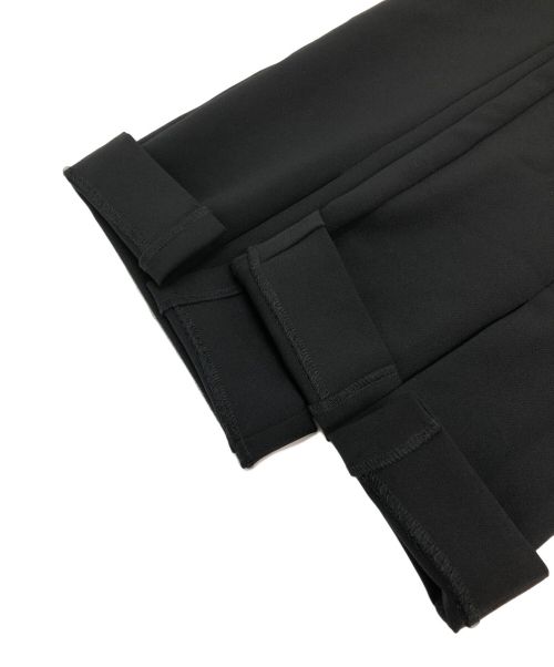 anuans（アニュアンス）anuans (アニュアンス) ダブルストレッチスリットフレアパンツ/1524120056 ブラック サイズ:TALLの古着・服飾アイテム