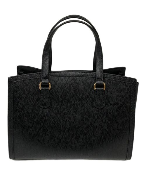 MICHAEL KORS（マイケル・コース）MICHAEL KORS (マイケルコース) CHANTAL  LEATHER HANDBAG ブラックの古着・服飾アイテム