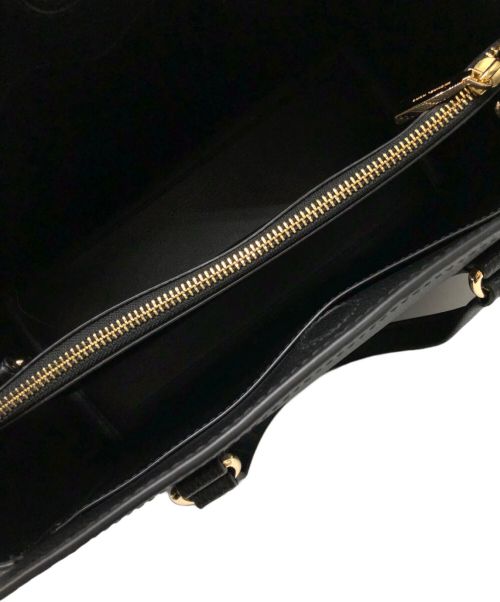 MICHAEL KORS（マイケル・コース）MICHAEL KORS (マイケルコース) CHANTAL  LEATHER HANDBAG ブラックの古着・服飾アイテム