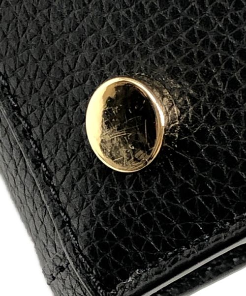 MICHAEL KORS（マイケル・コース）MICHAEL KORS (マイケルコース) CHANTAL  LEATHER HANDBAG ブラックの古着・服飾アイテム