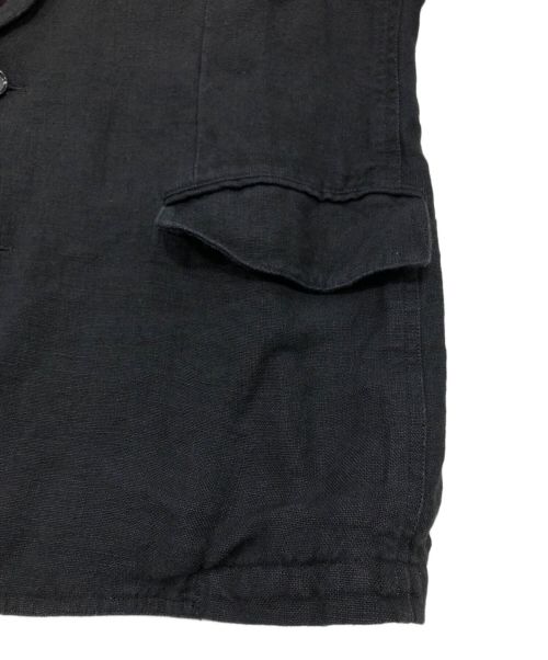 The Stylist Japan（ザスタイリストジャパン）The Stylist Japan (ザスタイリストジャパン) リネンテーラードジャケット ブラック サイズ:Mの古着・服飾アイテム