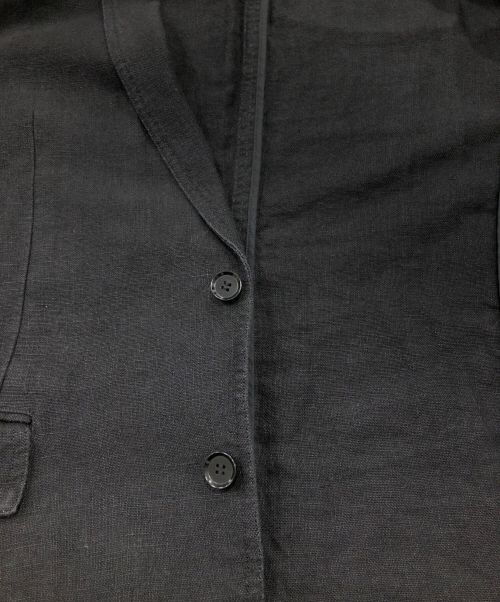 The Stylist Japan（ザスタイリストジャパン）The Stylist Japan (ザスタイリストジャパン) リネンテーラードジャケット ブラック サイズ:Mの古着・服飾アイテム