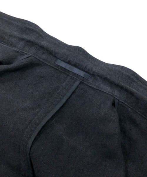 The Stylist Japan（ザスタイリストジャパン）The Stylist Japan (ザスタイリストジャパン) リネンテーラードジャケット ブラック サイズ:Mの古着・服飾アイテム