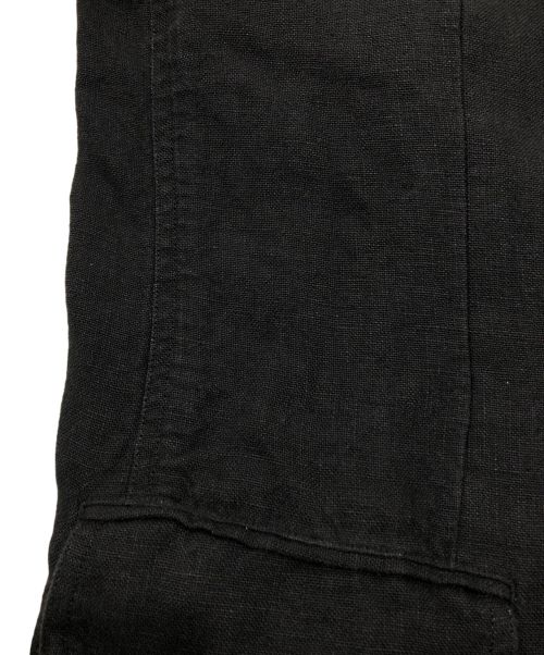 The Stylist Japan（ザスタイリストジャパン）The Stylist Japan (ザスタイリストジャパン) リネンテーラードジャケット ブラック サイズ:Mの古着・服飾アイテム