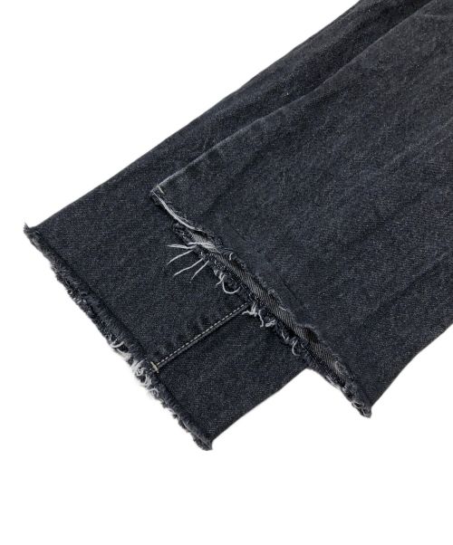 CAPRICIEUX LE'MAGE（カプリシューレマージュ）CAPRICIEUX LE'MAGE (カプリシューレマージュ) 裾スリットスリムストレートデニム ブラック サイズ:Mの古着・服飾アイテム